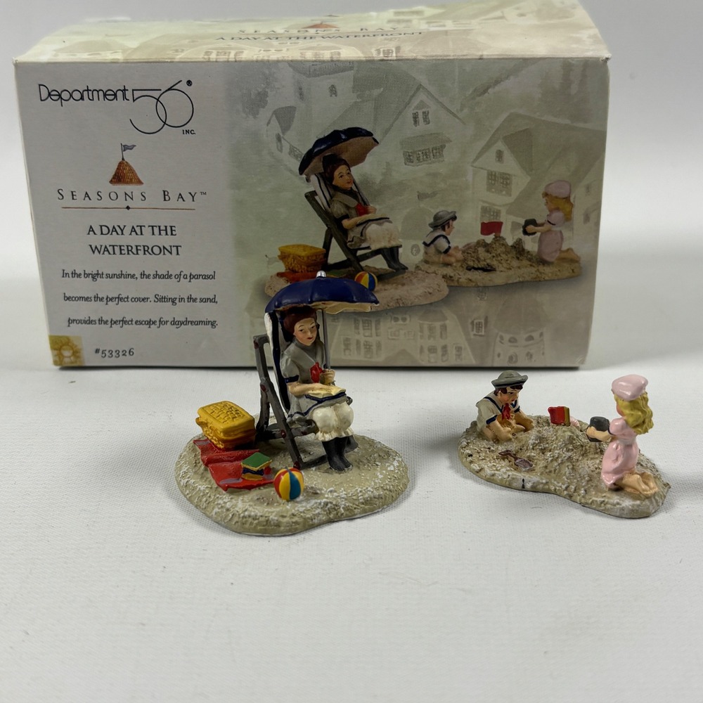 Dept 56 Seasons Bay A Day at the Waterfront Beach Figurines 53326